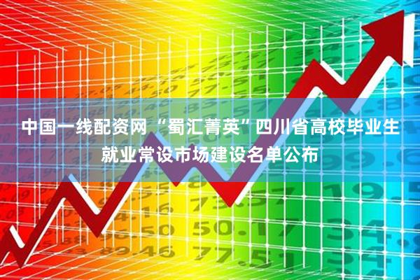 中国一线配资网 “蜀汇菁英”四川省高校毕业生就业常设市场建设名单公布